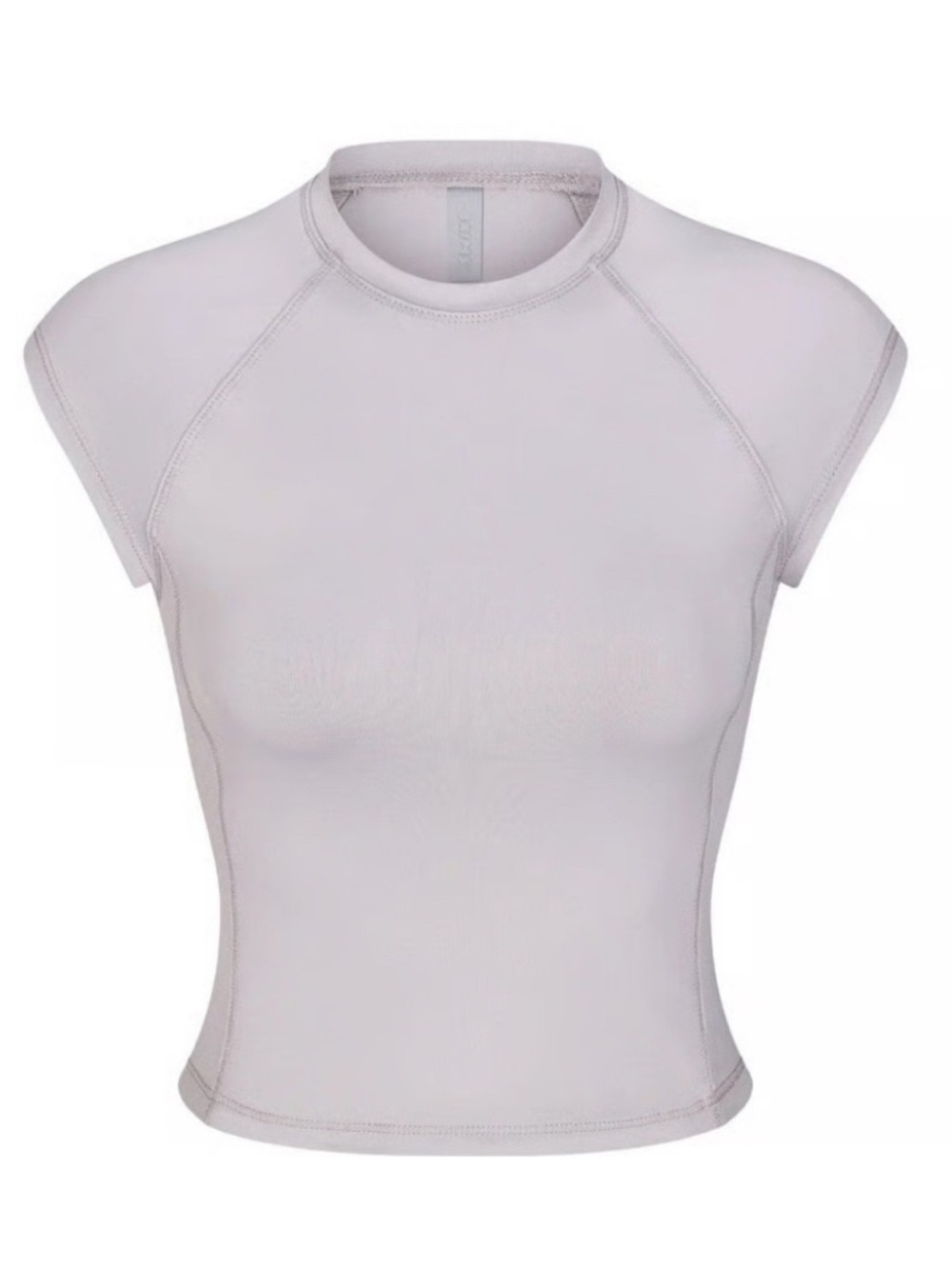 Skims recycled swim raglan tee chrome silver 3x nwt 🩶